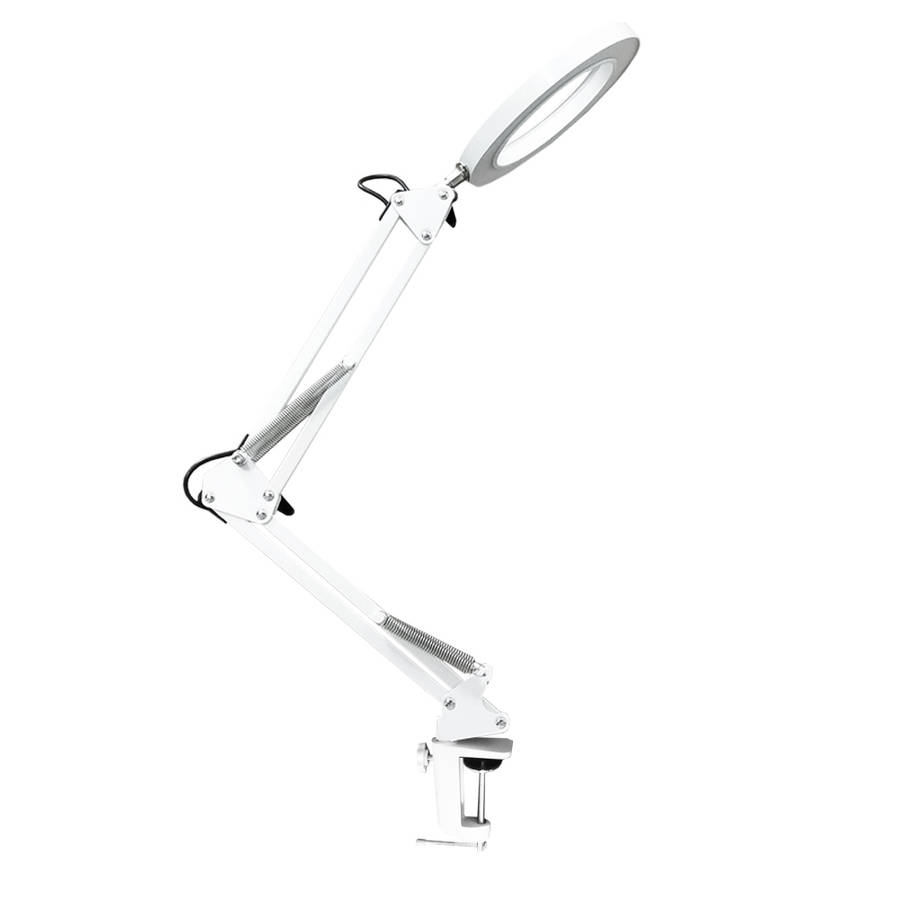 Daniu Lighting Led 5X 740Mm Magnifying Glass Desk Lamp With Clamp Hands Usb-Powered Led Lamp Magnifi