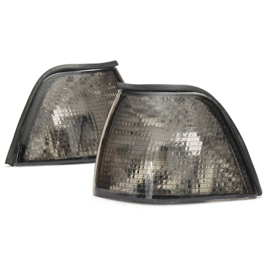 2Pcs Smoke Lens Side Corner Light Sidelights For BMW E36 3-Series 4DR 92-98