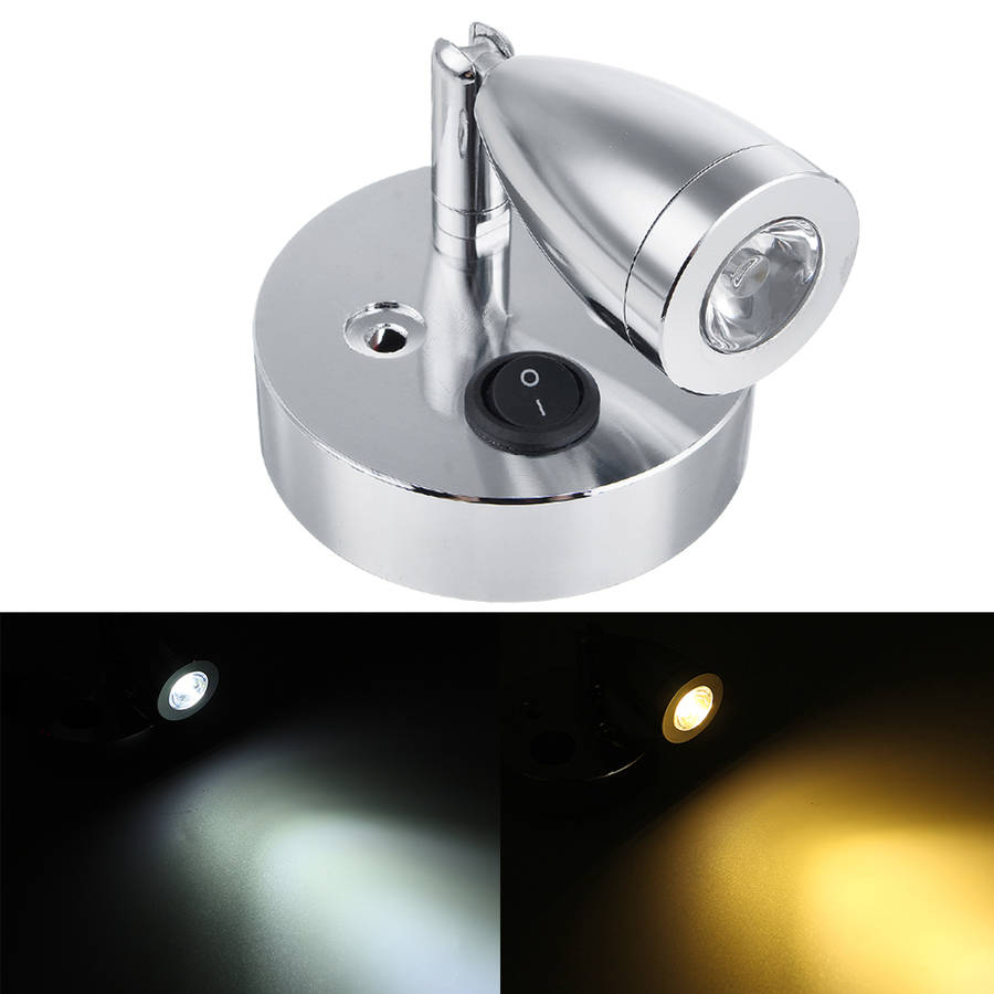 12V-24V Interior LED Reading Spot Lights For Boat RV Caravan Motorhome
