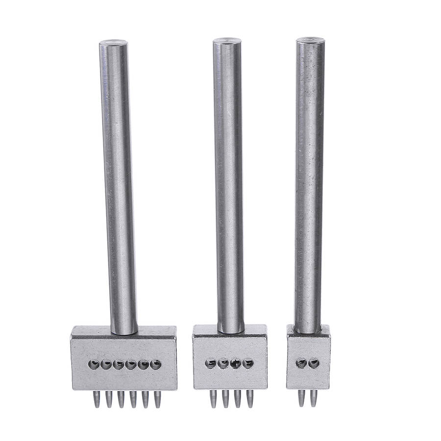 4/5/6mm Leather Chisel Craft Tools Hole Punch Stitching Punch Tool Set (Size 4mm)