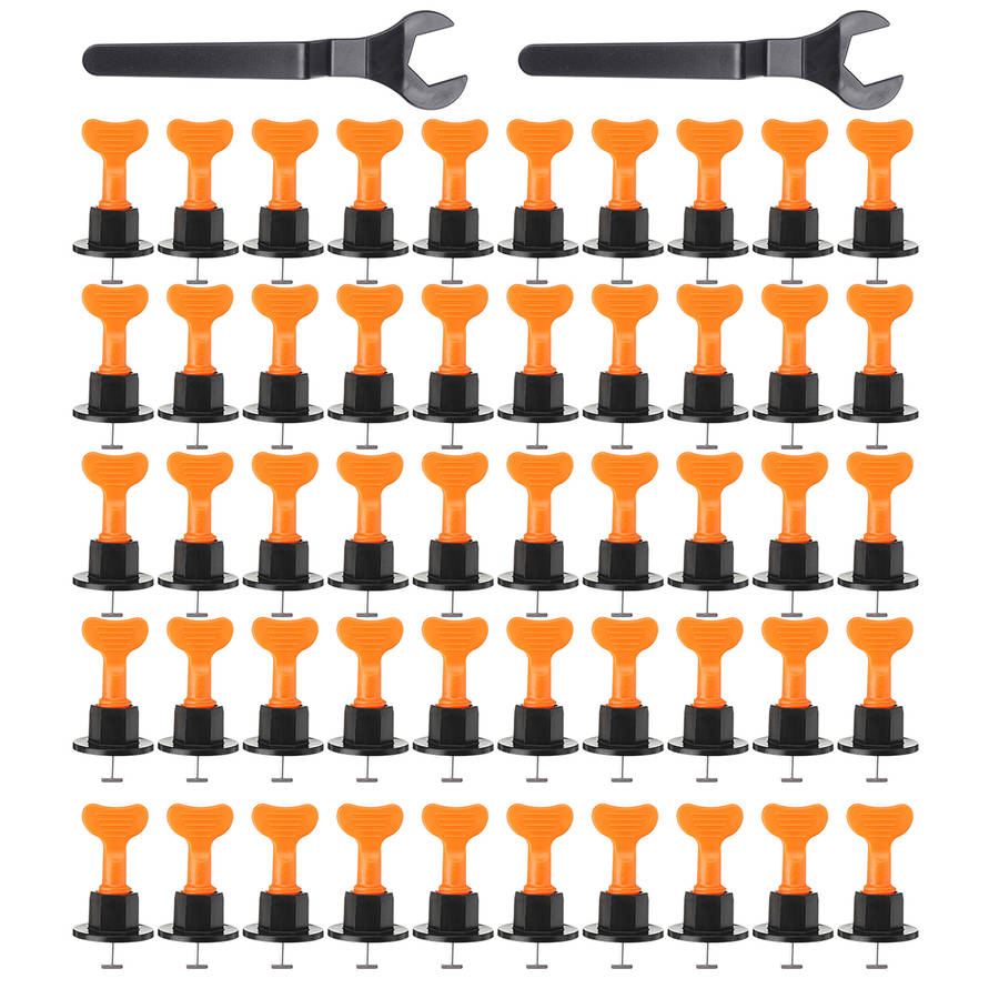 40/50/100Pcs Tile Leveling System Floor Kit Alignment Clip Reusable Spacers Locator (Quantity 50pcs)