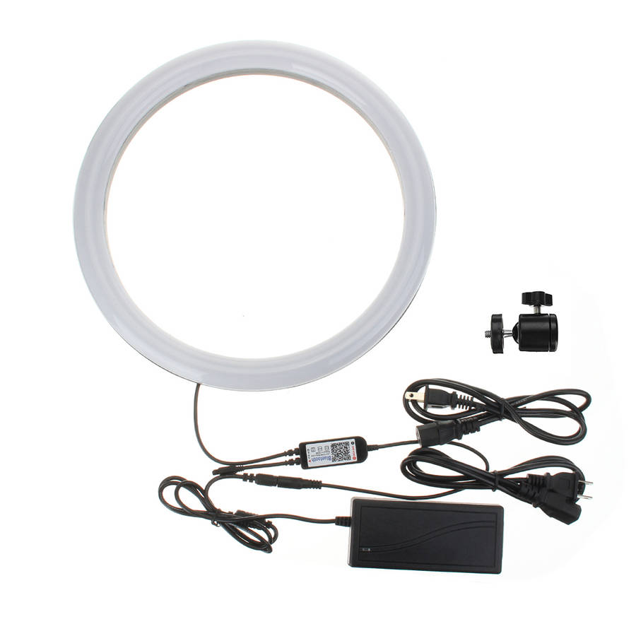 13 Inch RGB Dimmable LED Video Ring Light Selfie Lamp For Camera Makeup Youtube Live (Type B)