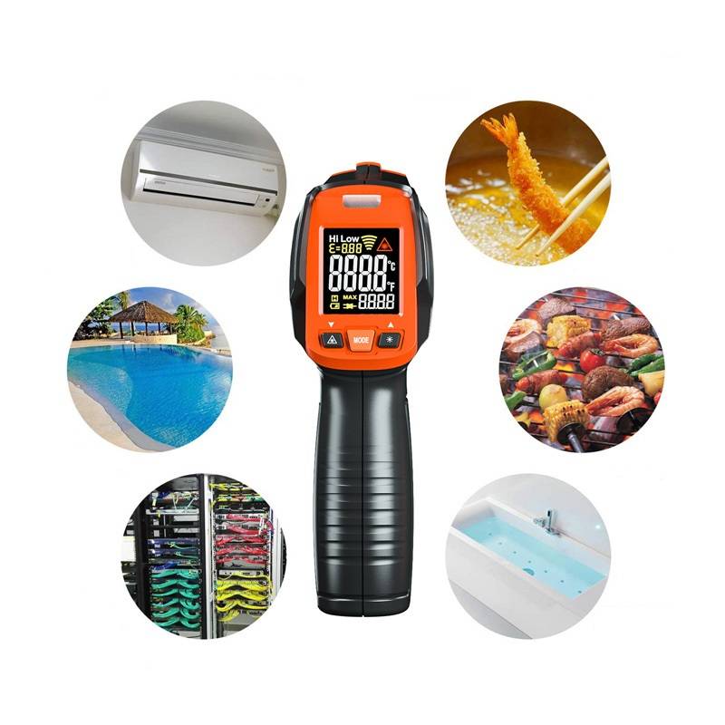 Digital Infrared Thermometer Non Contact Temperature Tool Laser Handheld IR Temp Colorful L (Type C)