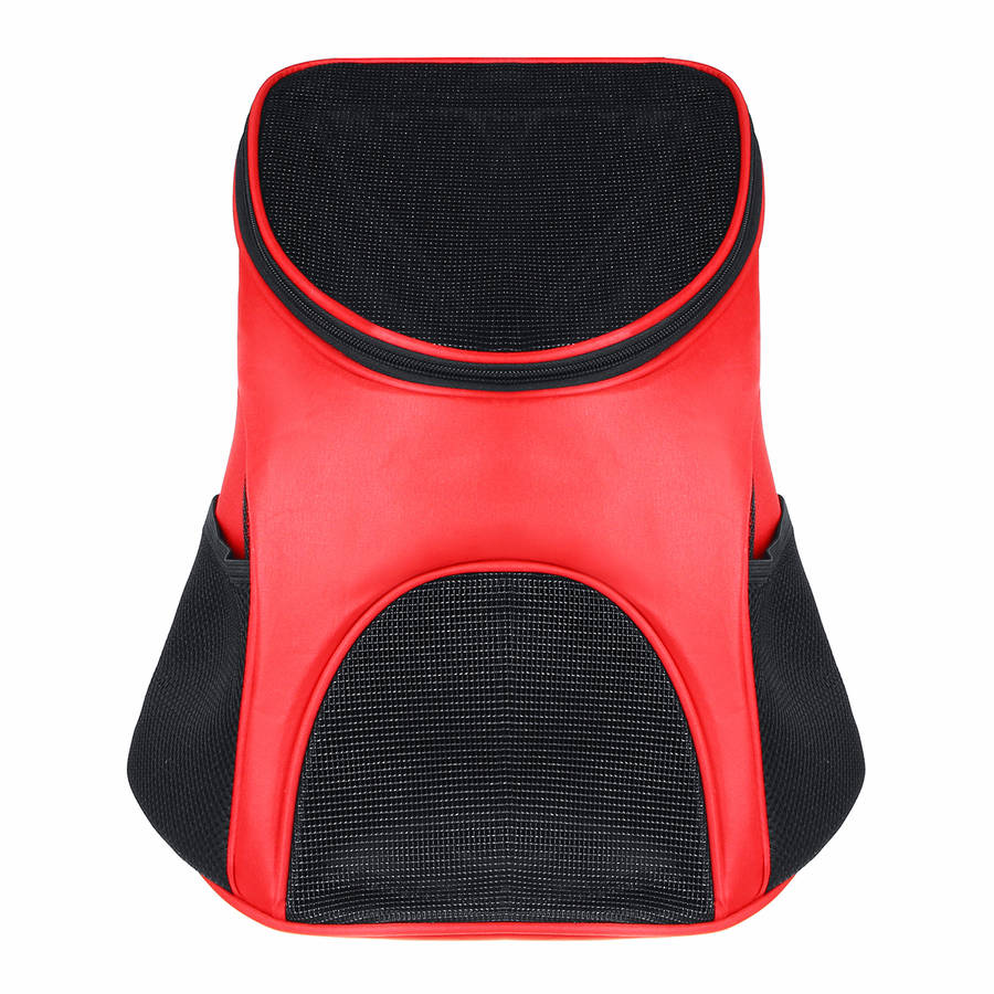 Portable Cat Dog Pet Double Shoulder Mesh Bag Backpack Travel Carrier Case Pouch