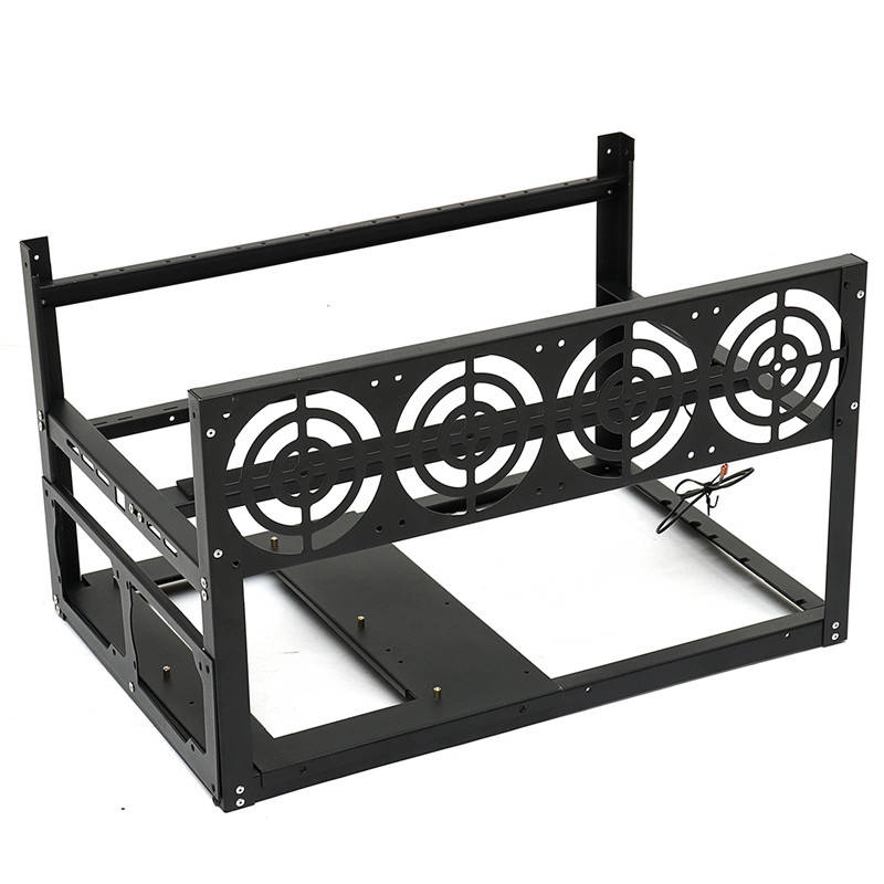 Aluminum 8 GPU Mining Frame Case Open Air Mining Rig Frame Case