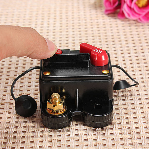 250A Car Marine Boat Bike Stereo Audio Inline Circuit Breaker Fuse