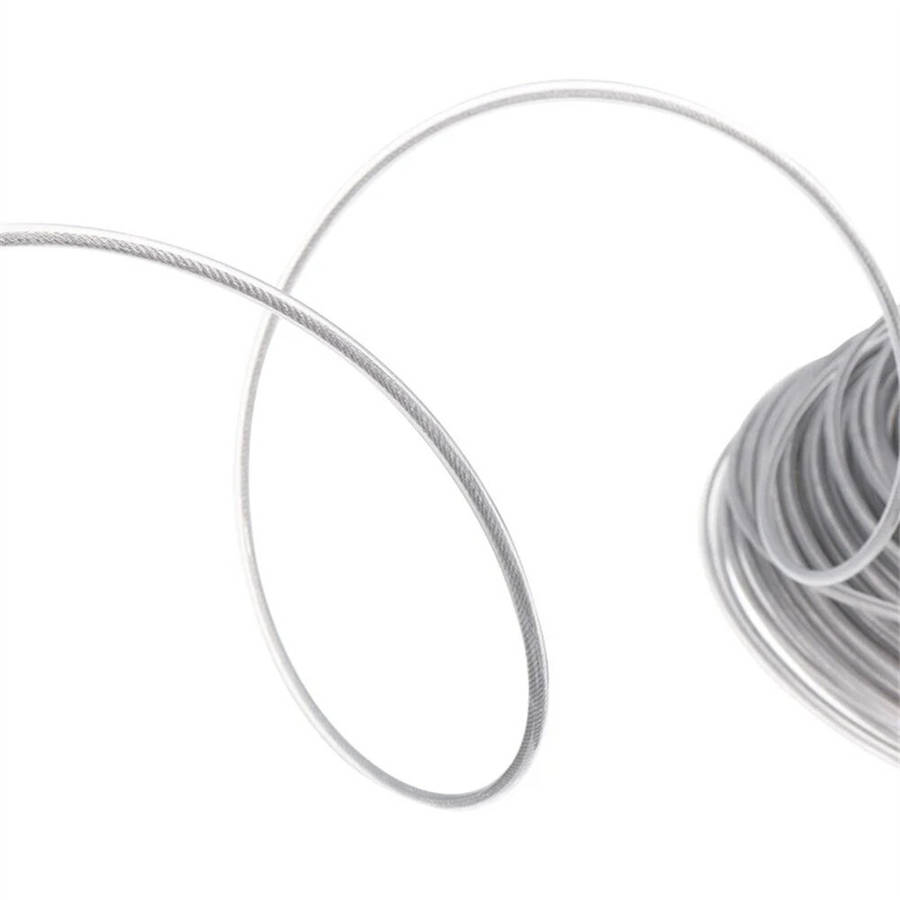 2.7mm - 1PCS 15M Steel Wire Nylon Grass Trimmer Line Round Roll Replacement for Efficient Eco-Friend