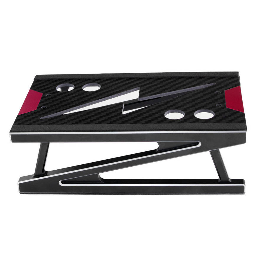 Silver - Aluminum RC Cars Tool Heightening Work Stand Assembly Platform Repair Station For 1/10 1/8