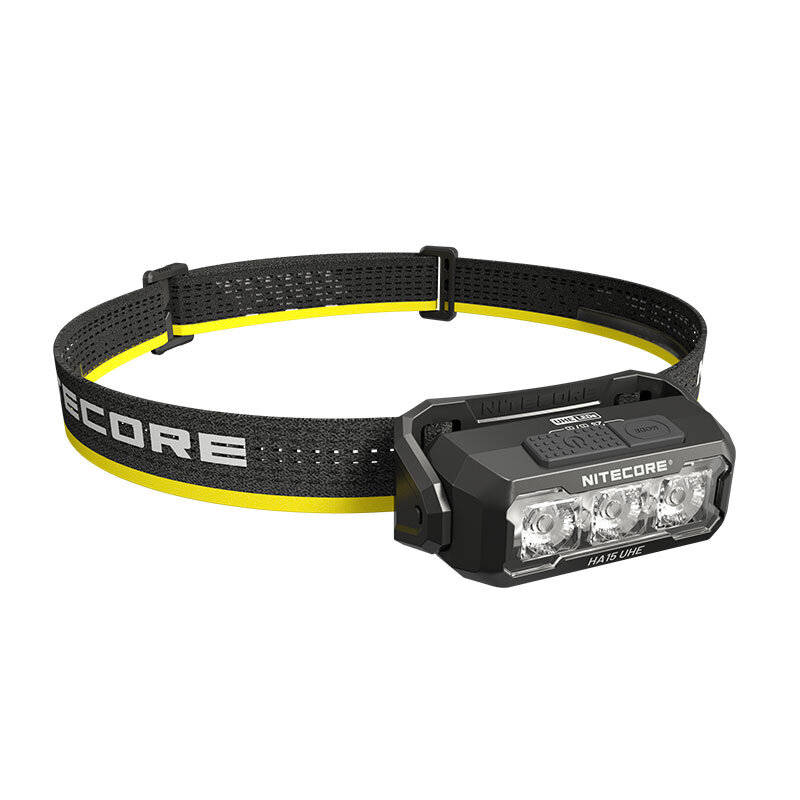 Black - NITECORE HA15 UHE 400LM Outdoor Rechargeable Headlamp AA Battery Lightweight LED Headlight F