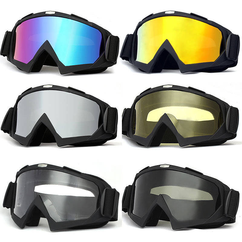Red - Unisex Ski Goggles Adult Over Glasses Anti-Fog Windproof UV Protection Cycling Eyewear Snow Go