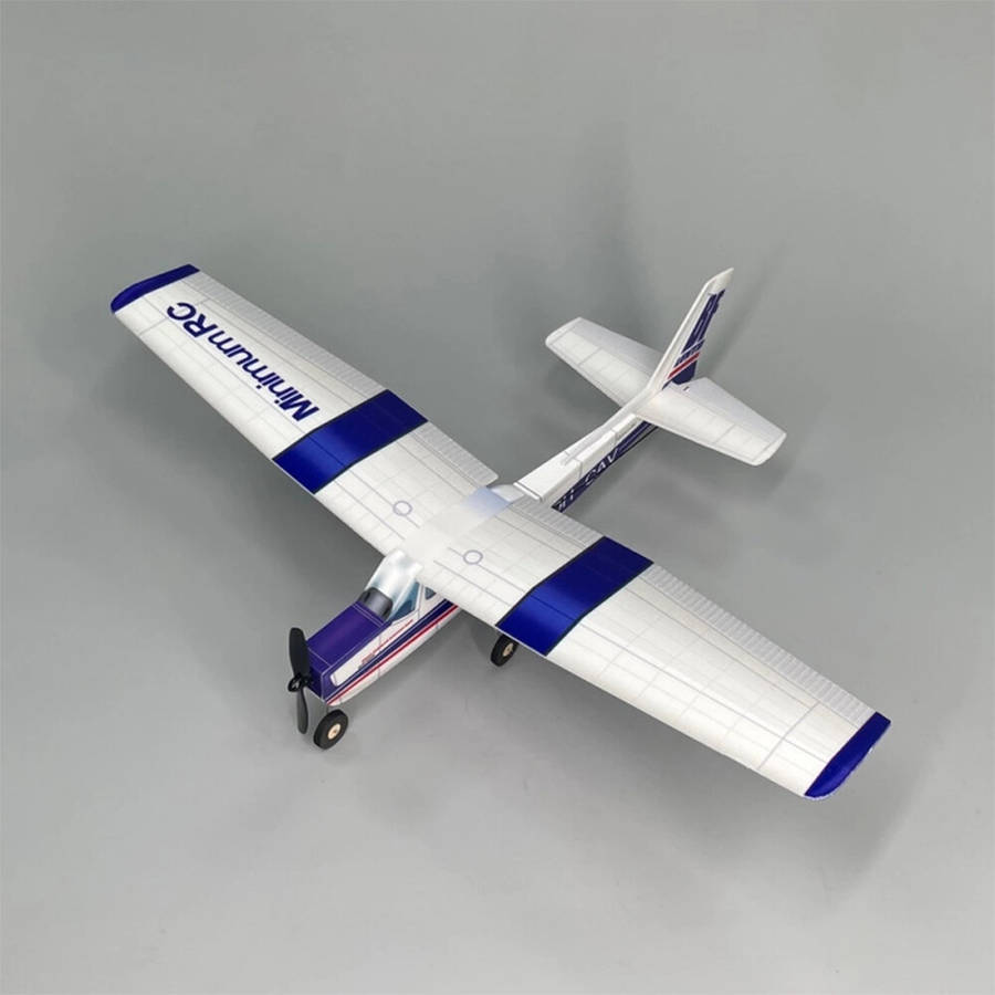 KIT + Motor - MinimumRC Cessna-152 Skyline Blue 360mm Wingspan 2.4GHz 3CH Gyro Stabilization Trainer
