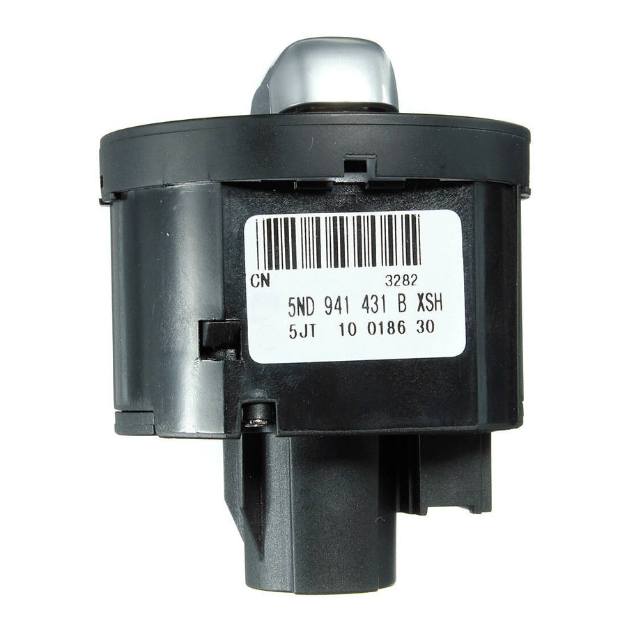 Chrome Headlight Switch Fog Light Switch With Auto Function 5Nd941431B For Vw