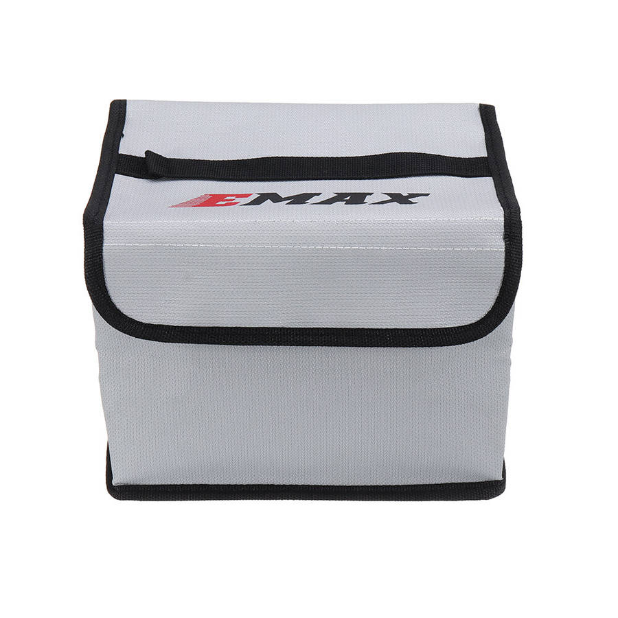Silver - EMAX 200*150*150mm Lipo Battery Safety Bag with Luminous for RC Plane Tinyhawk Drone