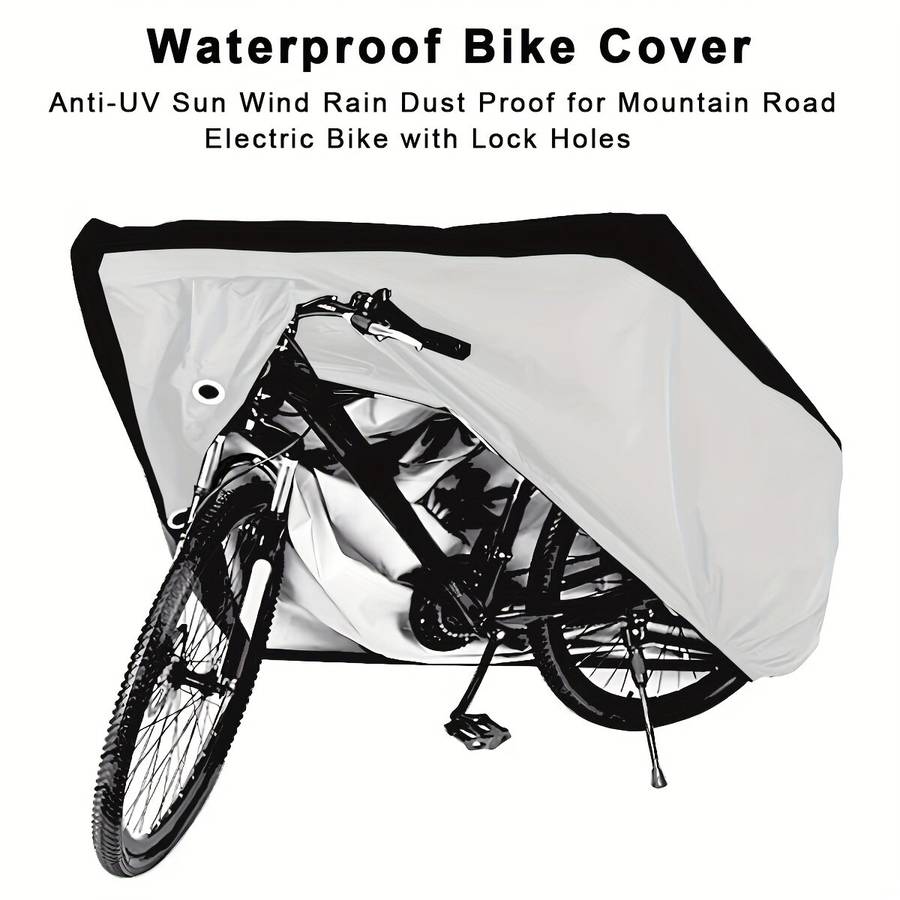 Silver - XANES 210D Oxford Cloth Waterproof Bicycle Cover Sun-proof Dust-proof Electric Vehicle Moto