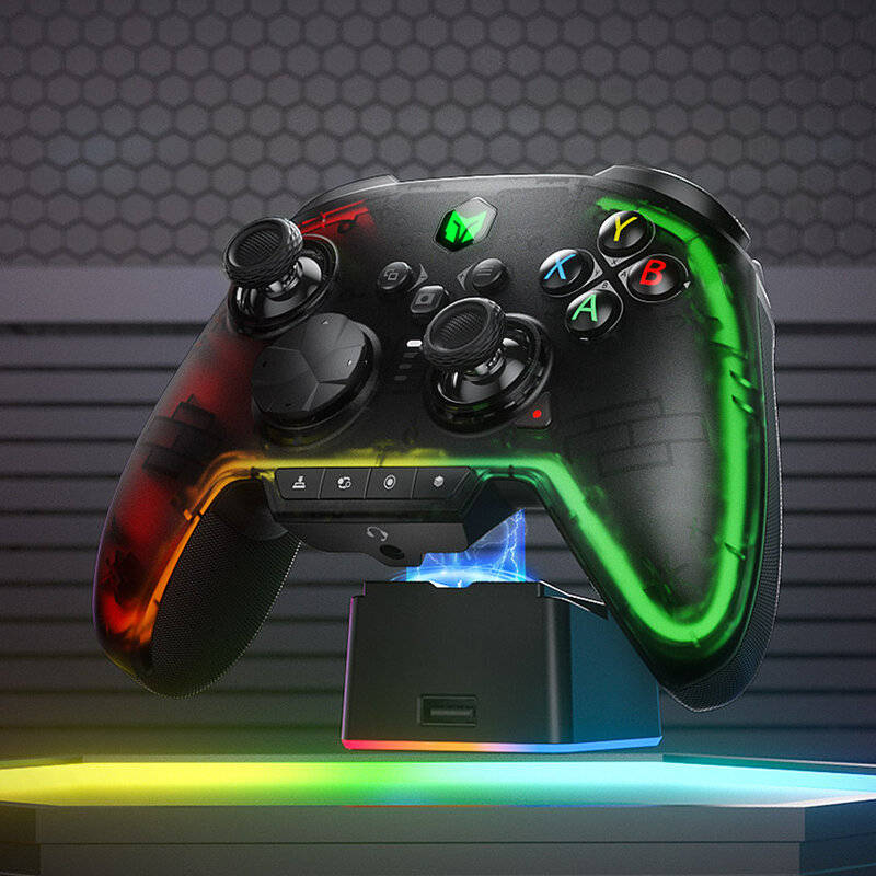 Black - BIGBIG WON RAINBOW2 Pro Elite Tri-mode Gaming Controller with Hall Effect Triiger and ALPS J