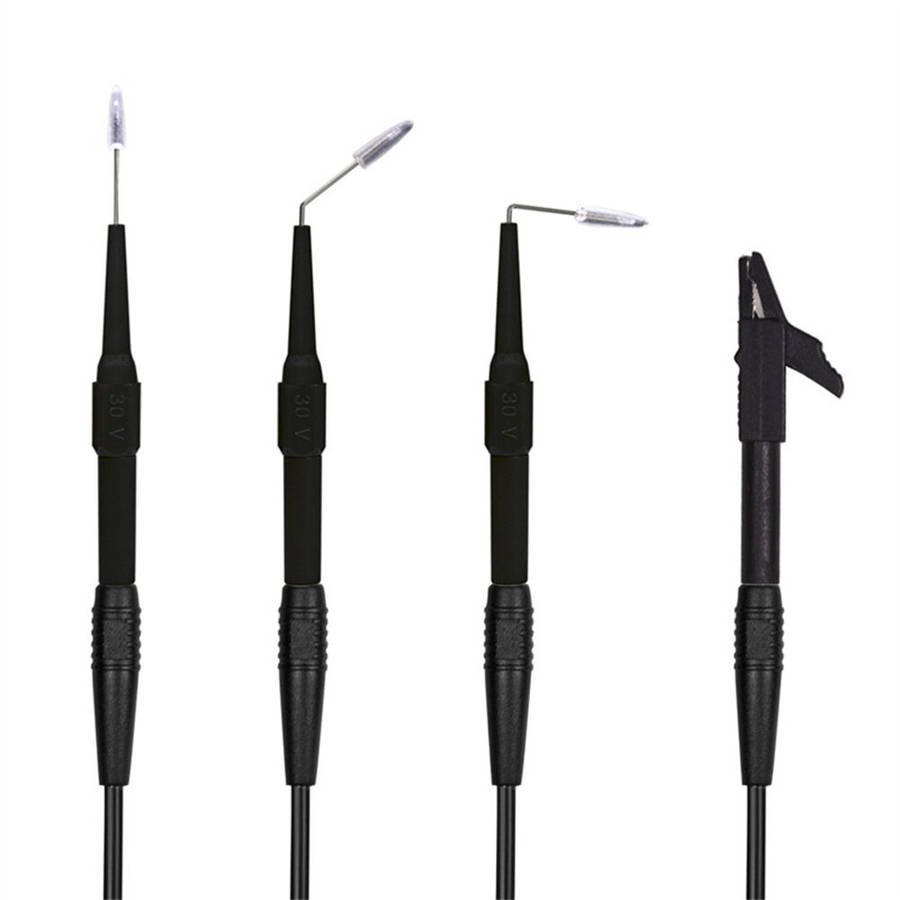 25PCS Universal Multimeter Probe with Steel Needle and 4mm Banana Plug Piercing Needle Connection Al