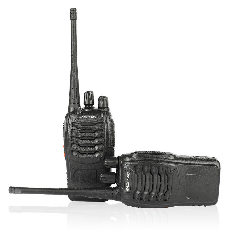 US Plug - 2Pcs/set Baofeng BF-888S Walkie Talkie Portable Radio Station BF888s 5W 16CH UHF 400-470MH