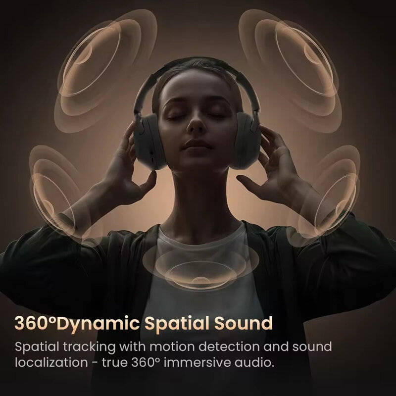White - HAYLOU S40 ANC Wireless Headphone bluetoth V6.0 Headset 50dB Noise Canceling LDAC Hi-Res 3D