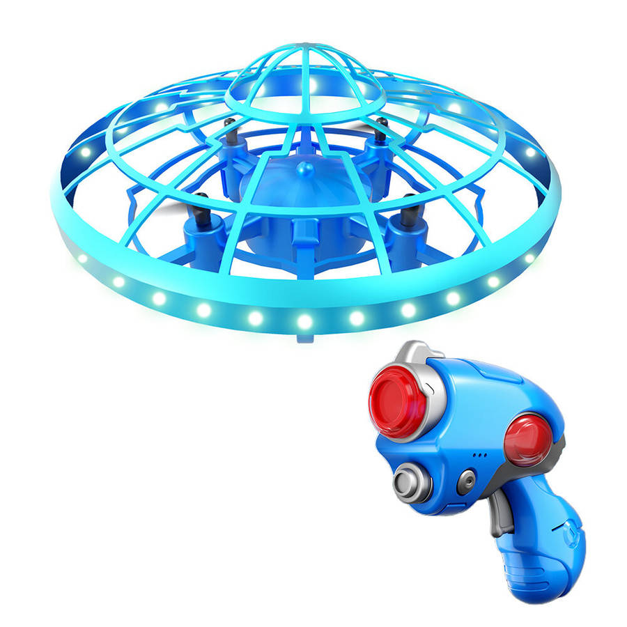 Purple - QZRC XS4 Space Shooting Gesture Sensing Flying Saucer Intelligent Hovering UFO Kids Gifts 2