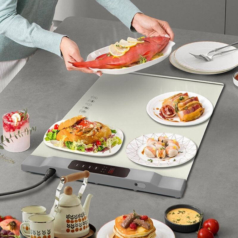 US Plug - 300W Electric Folding Food Warmer Table Mat Soft Roll Storage Keep Dishes Warm Heating Tab