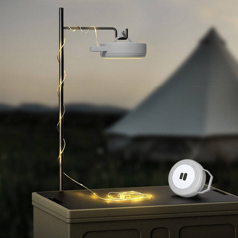 Green - Outdoor Camping Portable Tape Measure Light Tent Camping Canopy Ambient Lighting Decorative