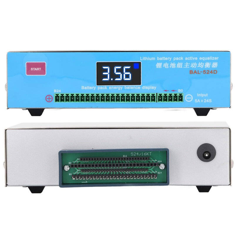 EU Plug - SUNKKO High-Efficiency BAL-524D Lithium Battery Pack Active Equalizer with Auto Balancing
