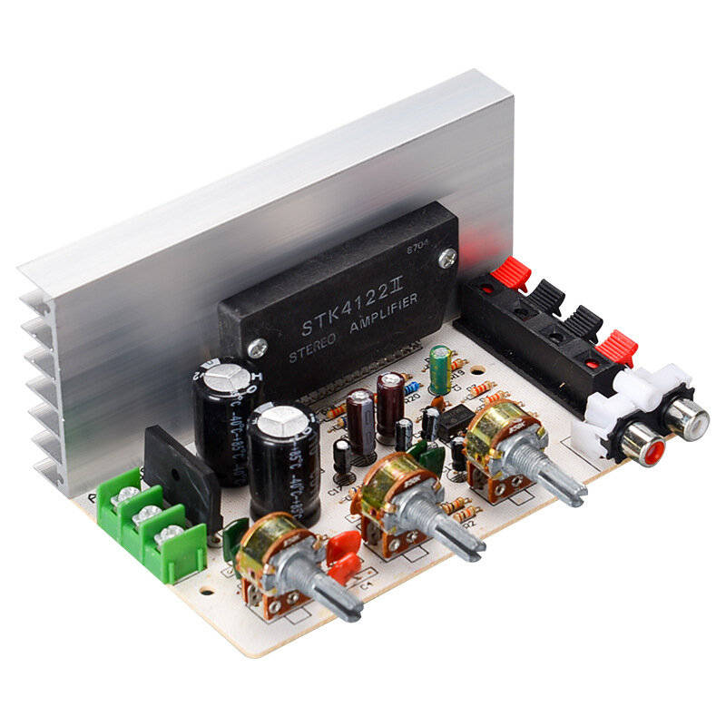 Board Only - DX-0408 50W+50W 2.0 Channel Thick Film Series Stereo Amplifier Board Dual AC15V-18V 10H