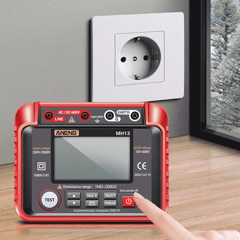 ANENG MH13 Megohmmeter Ohm Tester Digital Multimeter Megometro Insulation Earth High Voltage Resista
