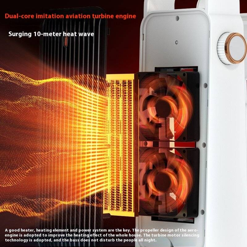 EU - 2000W Space Heater 3 Speed Adjustable,Overheating & Tip-Over Protection Electric Heater Fast Sa
