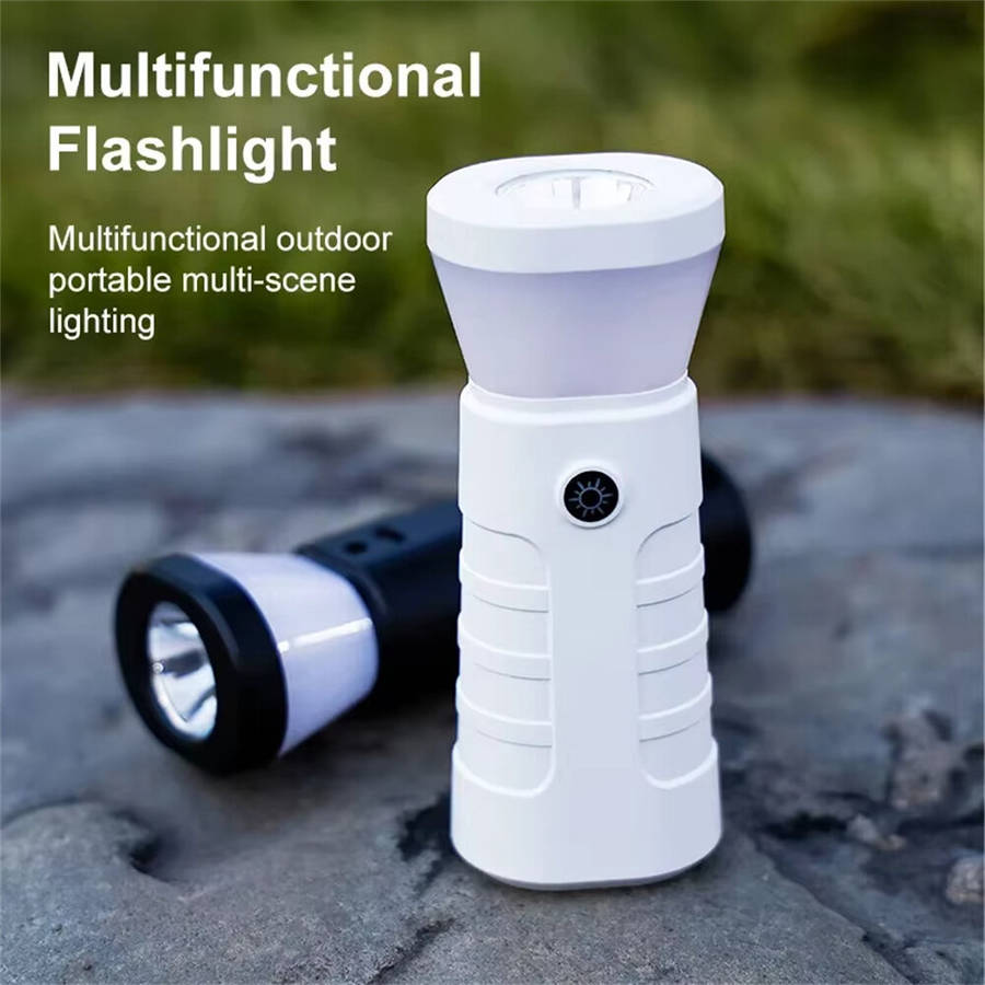 White - Multifuntion Outdoor Camping Portable Multi-scene Light Safe and Fast Charging LED Flashligh