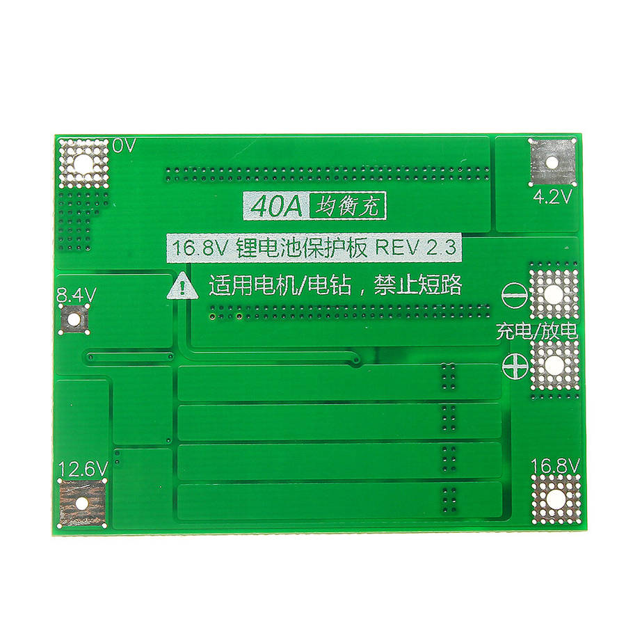 4S 40A Li-ion Lithium Battery 18650 Charger PCB BMS Protection Board with Balance For Drill Motor 14