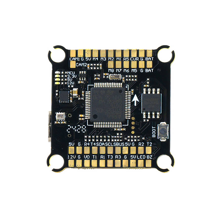 F405+60A - 30.5x30.5mm Axisflying Argus ECO F405 Flight Controller 4-8S with 5V 12V BEC BIheli-S 60A