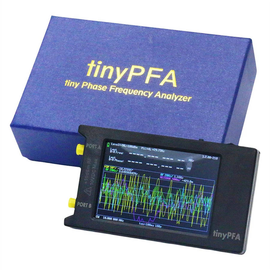 TinyPFA Phase Frequency Analyzer with 4-Inch Touch Screen 1MHz-290MHz Frequency Range High-precision