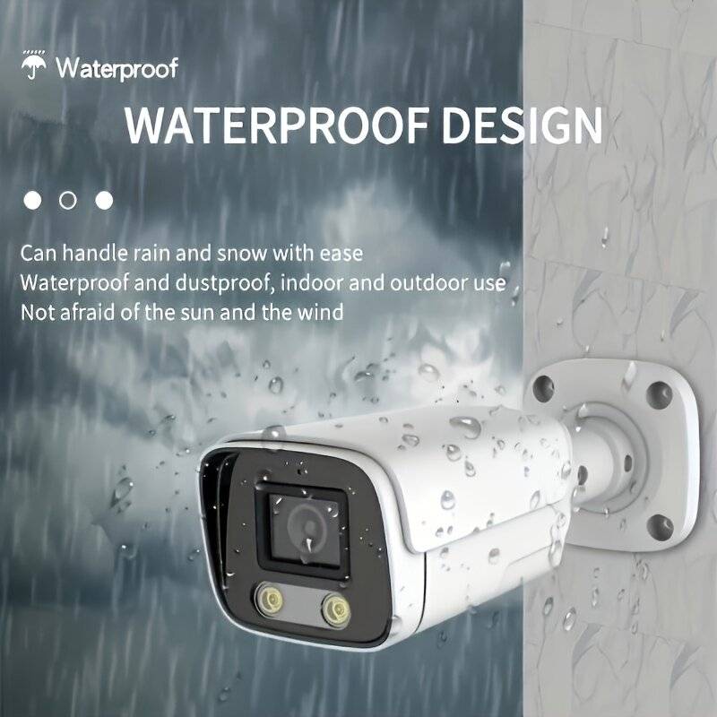 4K 8MP Wireless IP Camera Audio Outdoor H.265 Onvif Metal Bullet Waterproof CCTV Home Color Night Vi