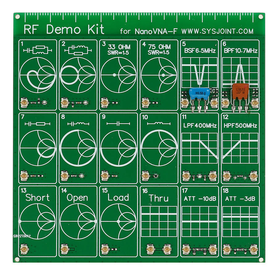 Professional RF Demo Kit NanoVNA RF Tester Board Filter Attenuator for NanoVNA-F Vector Network Anal