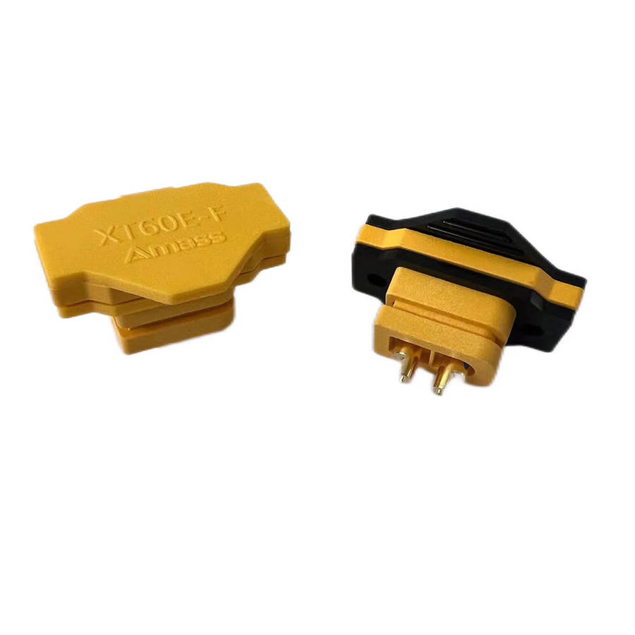 Black - 5PCS Amass XT60E-F Female PVC Dust Cover for RC Aircraft Drone