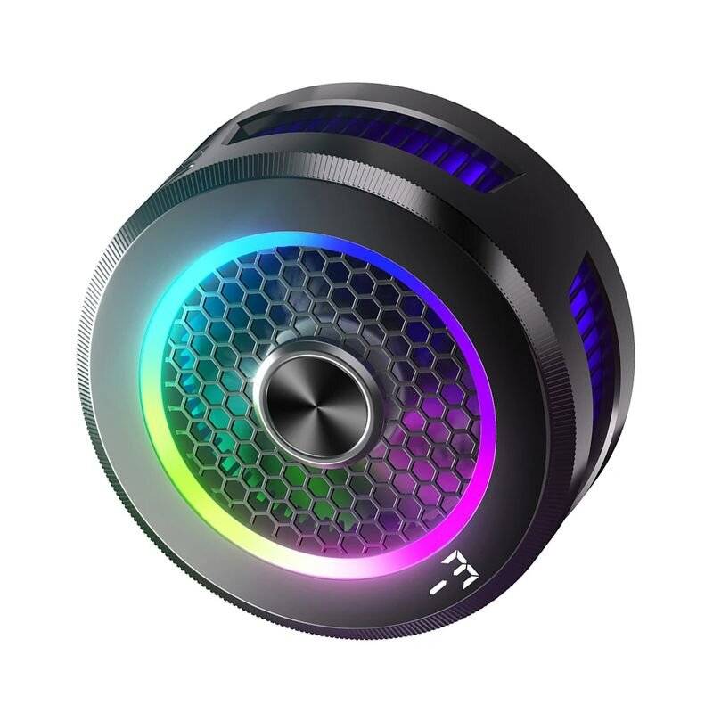 Silver - WEKOME AL19 Magnetic & Back-clip Phone Cooler Semiconductor Refrigeration Cooling Mobile Ph
