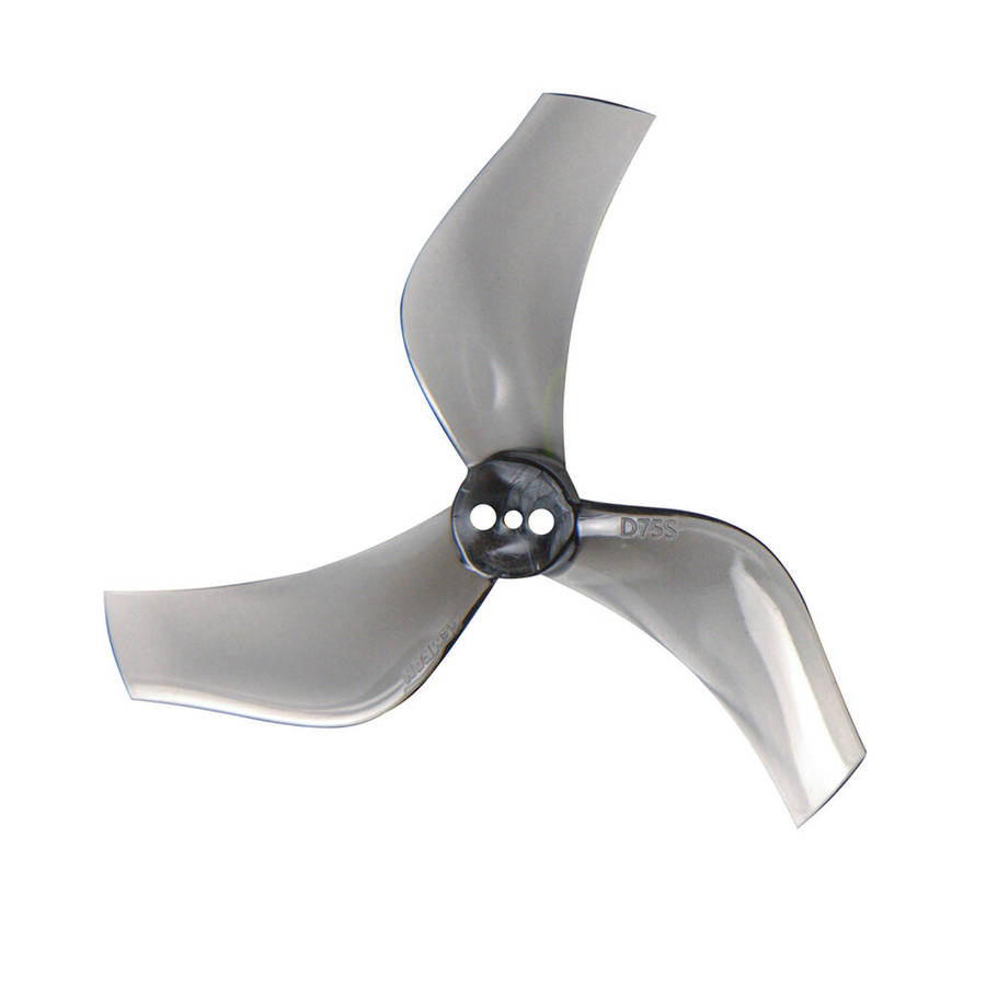 6 Pairs - 2 Pairs Gemfan Hurricane D75S-3 Ultra-Light 3 Inch 3-Blade Propellers PC for High-Powered