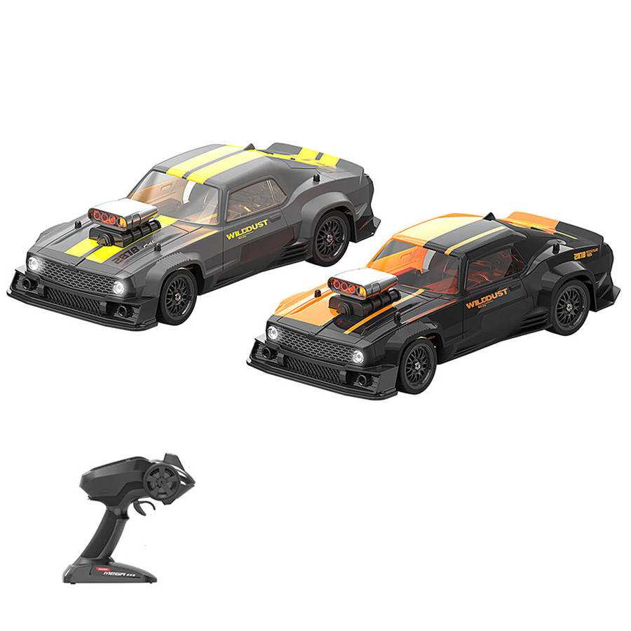 Orange - KAMTOM DC163A RTR 1/16 2.4G 4WD 50km/h Drift RC Car ESP Gyro Mini Race LED Light High Speed