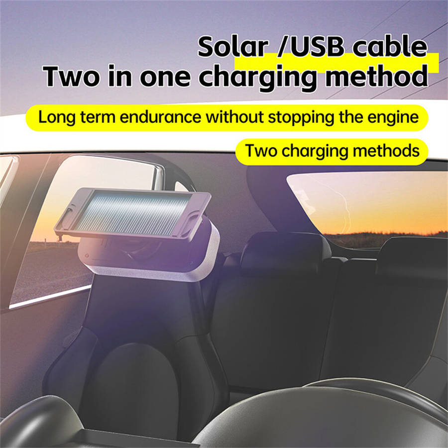 Black - Smart TPMS Car Tire Pressure Alarm Monitor System 4 External Sensors Display Solar Intellige