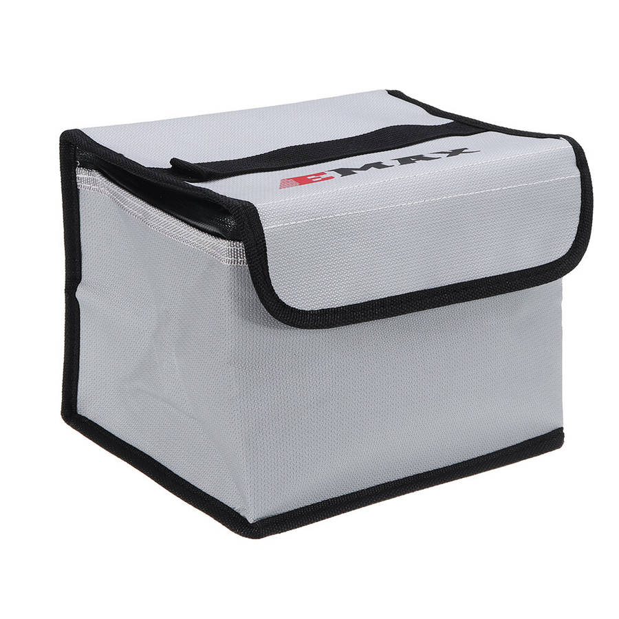 Silver - EMAX 200*150*150mm Lipo Battery Safety Bag with Luminous for RC Plane Tinyhawk Drone