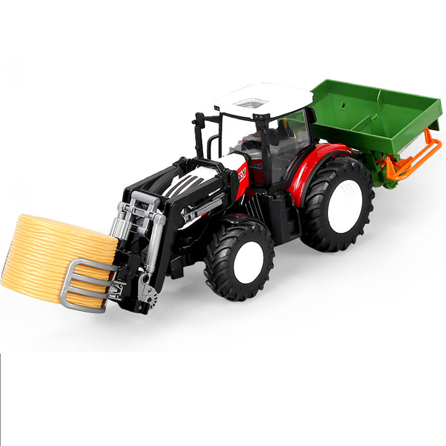 Red - THE LINK 6685 1/24 3 in 1 Electric Farmer Car RC Car for Kids Toys