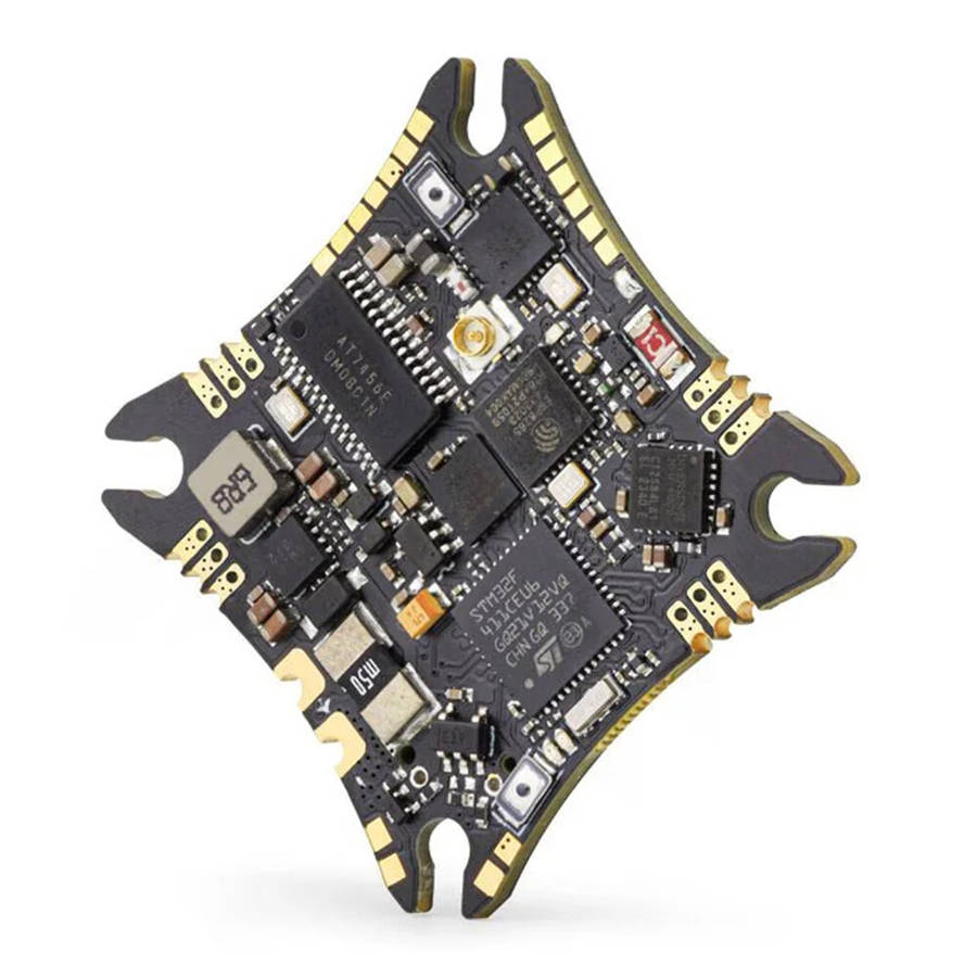 25.5x25.5mm HGLRC SPECTER 15A ELRS AIO Flight Controller with 15A 4in1 ESC UARTS R1 ExpressLRS 2.4G