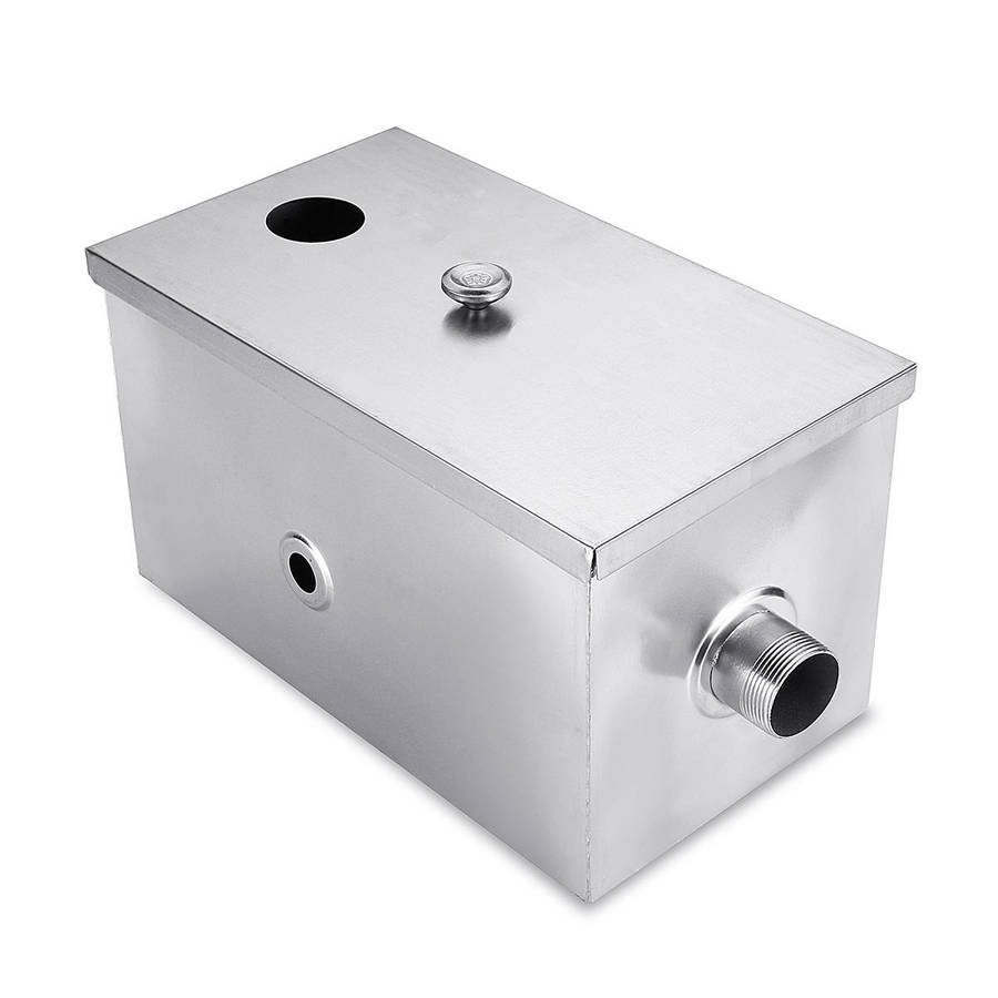 8Lb 5Gpm Gallons Per Minute Grease Trap Stainless Steel Interceptor Thickened