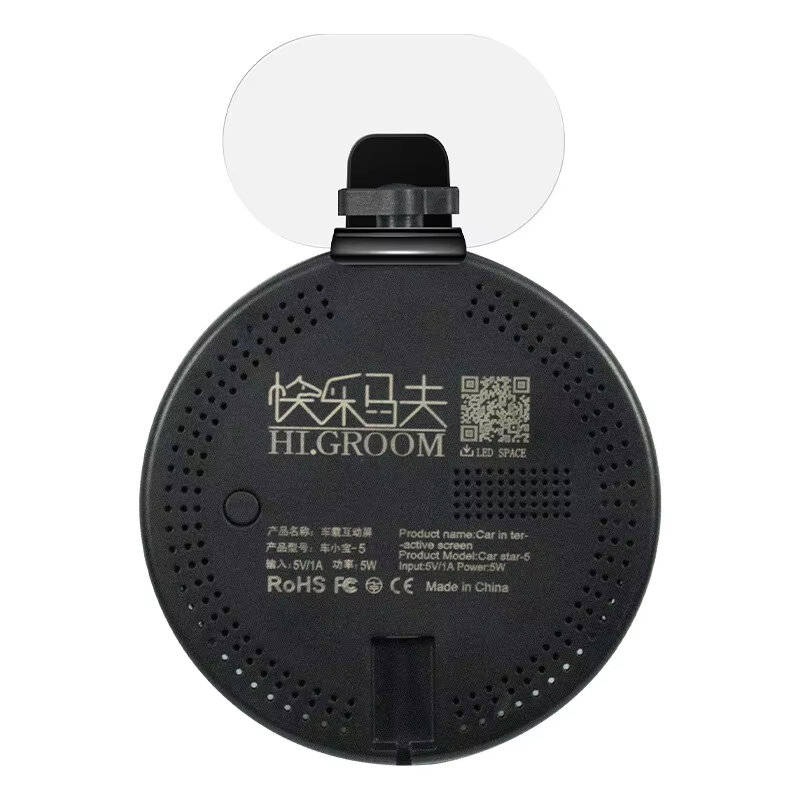Black - Car LED Display bluetooth + Remote Control Car Rear Window Custom Personality Pixel Expressi