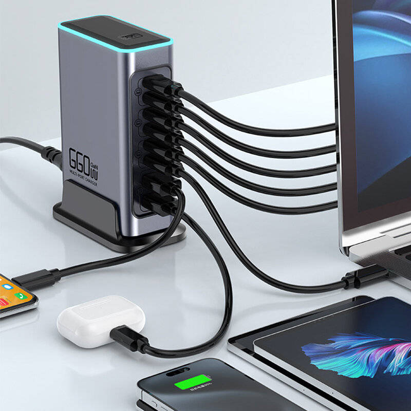 EU Plug - [GaN Tech] Bakeey WLX-F8L 660W 8-Port USB PD Charger 2USB-A+6USB-C PD QC3.0 FCP AFC Fast C