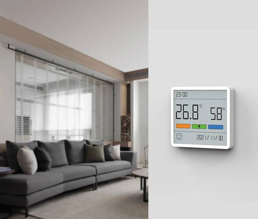 2Pcs Xiaomi DUKA Atuman TH1 Temperature Humidity Meter LCD Digital Thermometer Hygrometer Sensor Gau