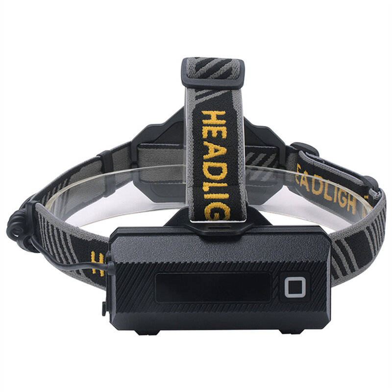 Black - SEEKNITE 500M Distance Smart Sensor LED Headlamp Spotlight/Floodlight Zoom, Yellow/White Lig