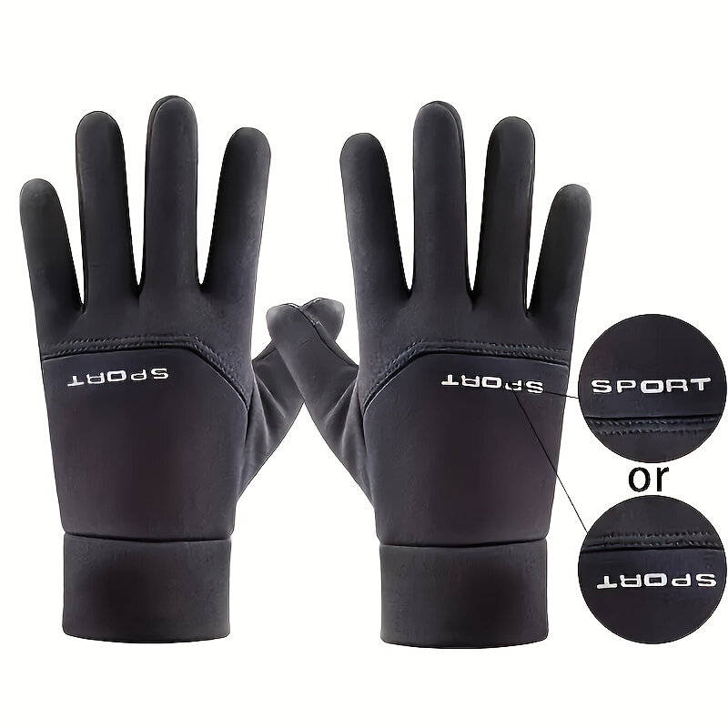 M - Winter Cycling Gloves Waterproof Outdoor Sports Running Motorcycle Touch Screen Unisex Non-slip