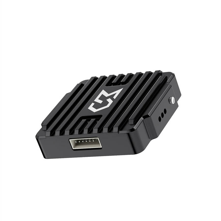 Black - Sub250 Send T1600 Analog VTX: 25-1600mW Adjustable Power, IRC Tramp/OSD, MMCX, Built-in Mic,